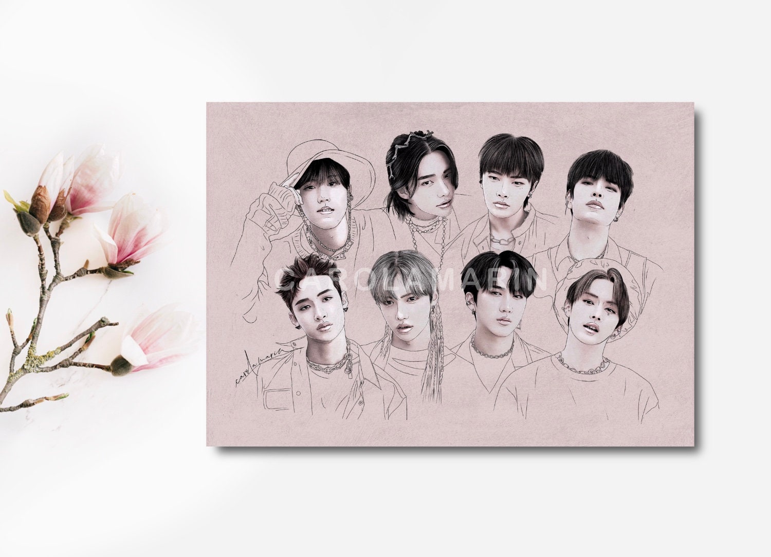 STRAY KIDS Noeasy Print A5 | Stay | Fanart, Kpop, Bang Chan