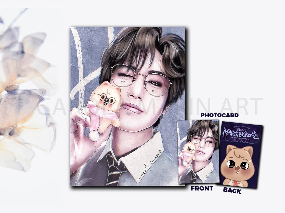 Stray Kids Han Jisung Fanart Print & Photocard | SKZ Magic School