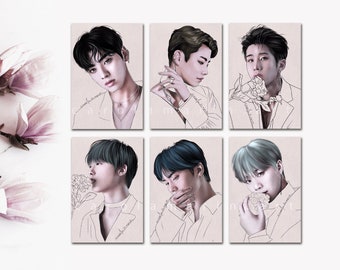 Kpop Astro Roroha Aroha NoonNoo/チャ・ウヌクロスステッチパターン