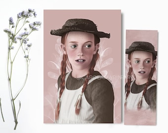 Anne with an E | Print A5 & Bookmark | Anne Shirley