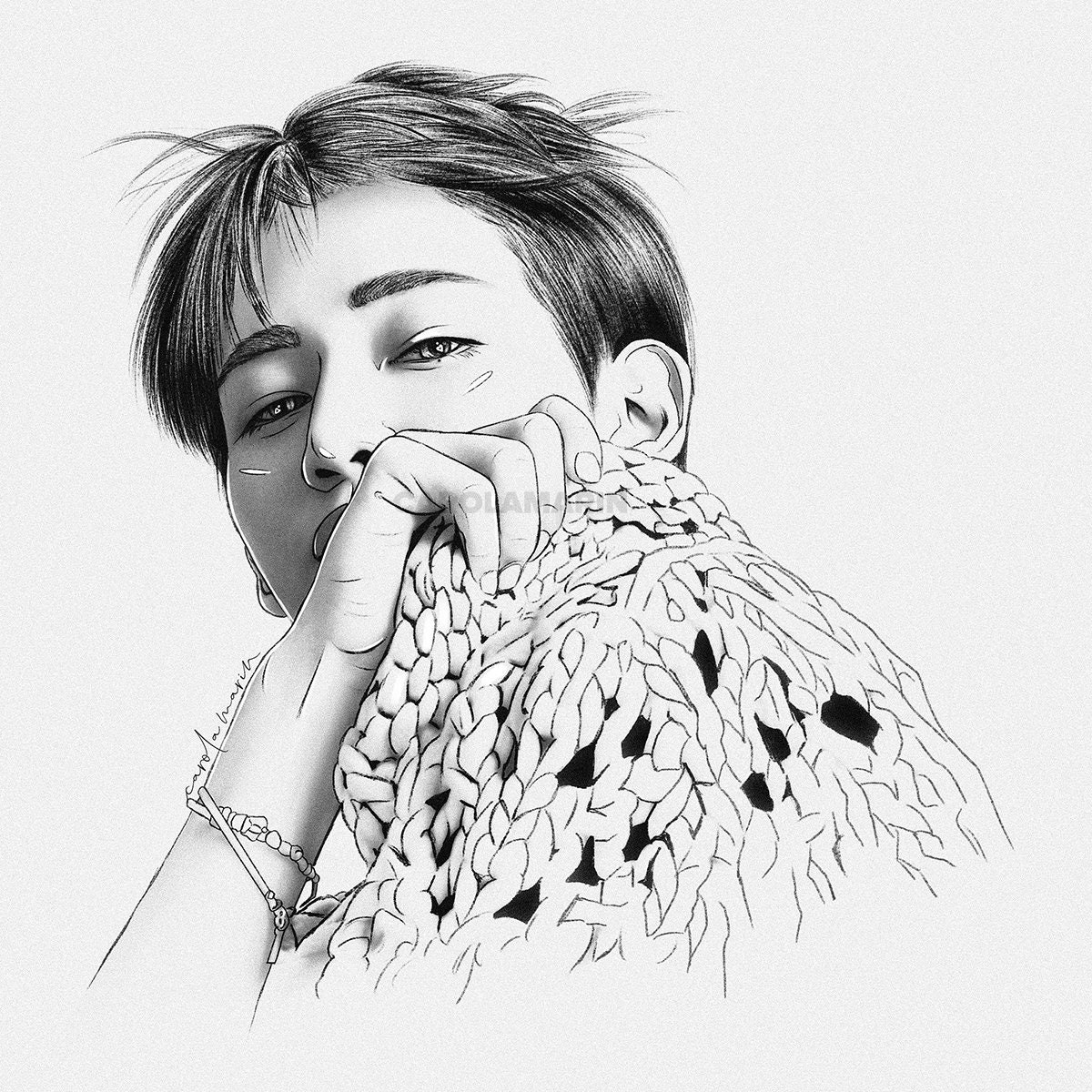 Custom Drawing Kpop Custom Drawing Custom Bias Drawing | Etsy