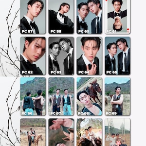 May include: A collection of trading cards featuring various portraits of young men in formal and casual attire. The cards display the brand name "WILLIAMEST" and are numbered PC 57 through PC 73. Some cards show multiple people.