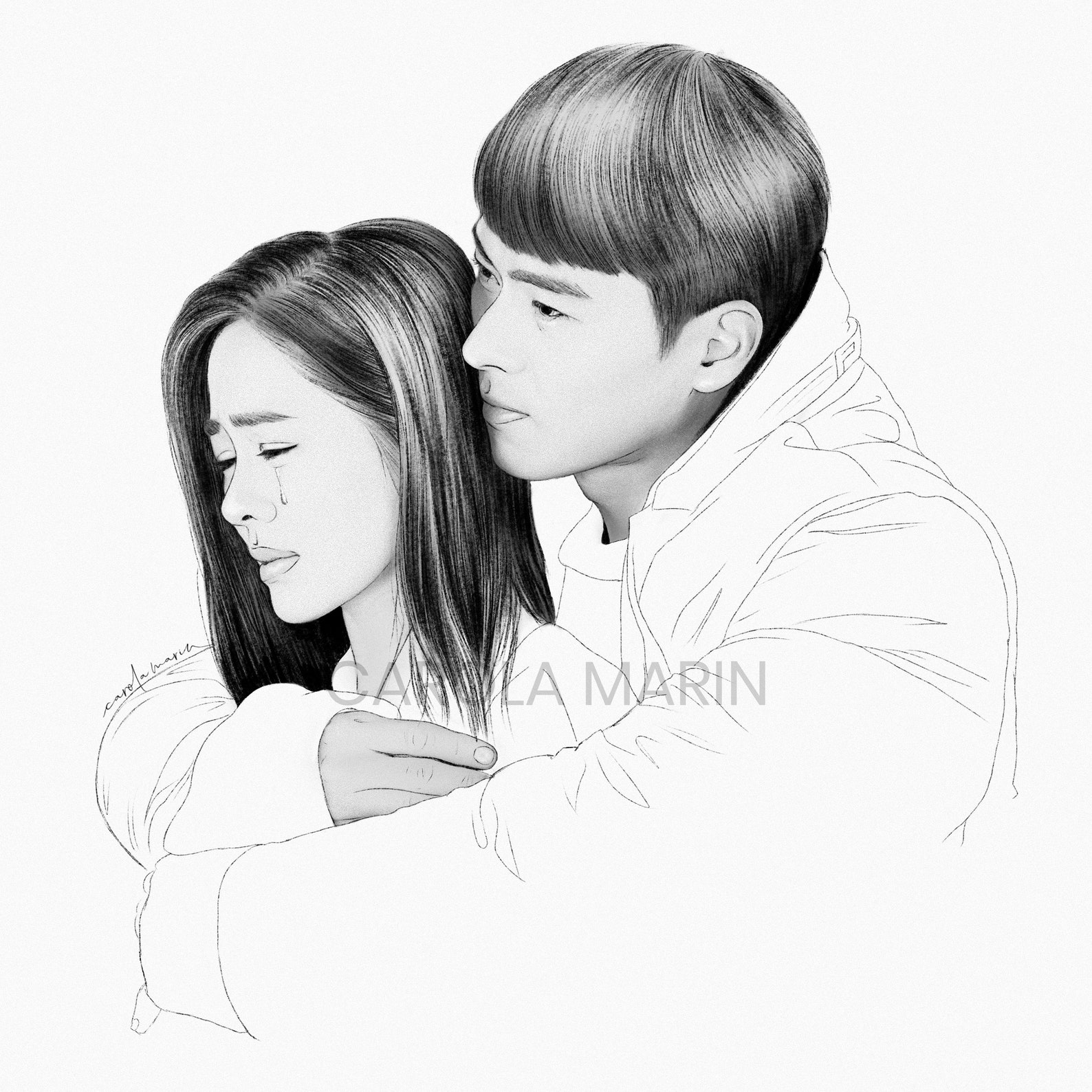 Custom Drawing Kpop Custom Drawing Custom Bias Drawing | Etsy