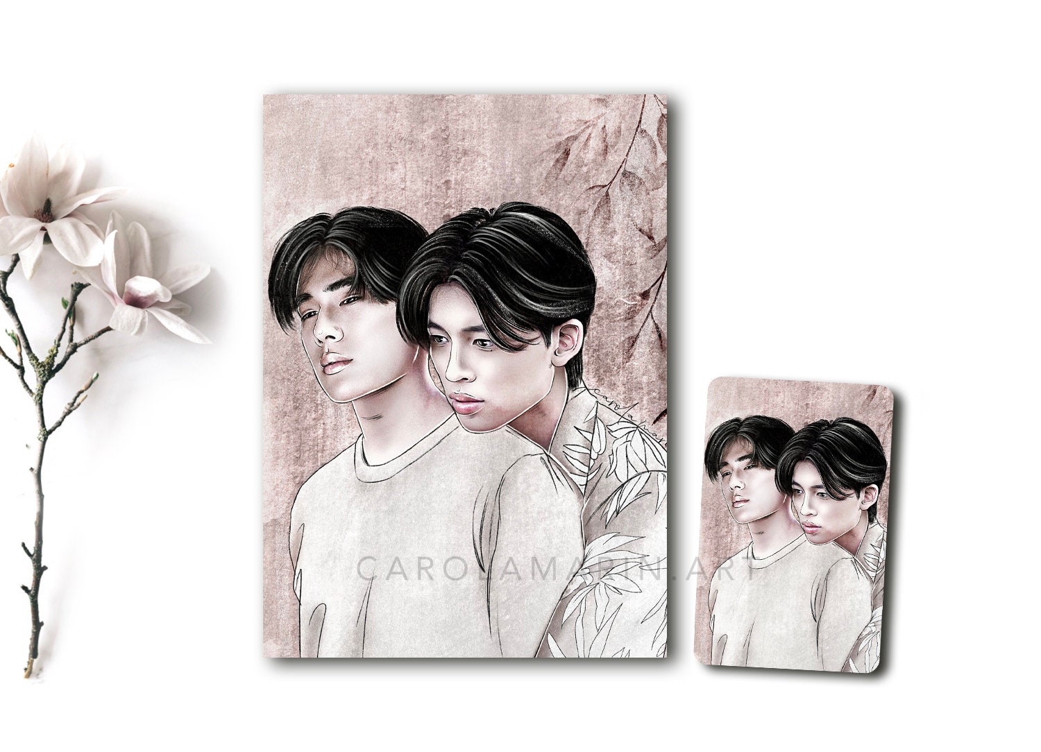 Never let me go BL Print, photocard | Thai BL Palm and Nuengdiao |  Pond, Phuwin, Phuea Nai Khae Nueng Diao