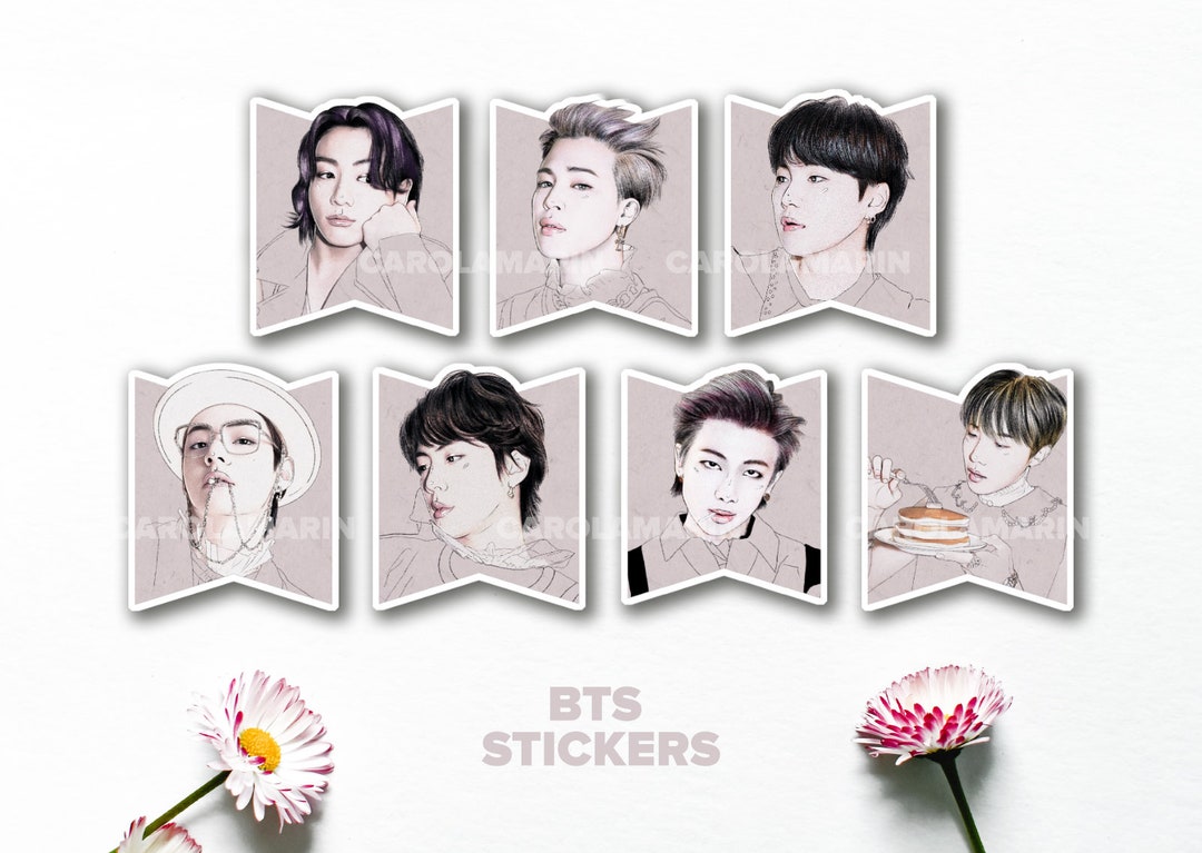 STICKERS BTS Kpop Sticker Pegatinas Bts Stickers, Kpop, Jungkook, Jimin,  Rm, V, Jhope, Jin, Rm, Suga - Etsy Canada