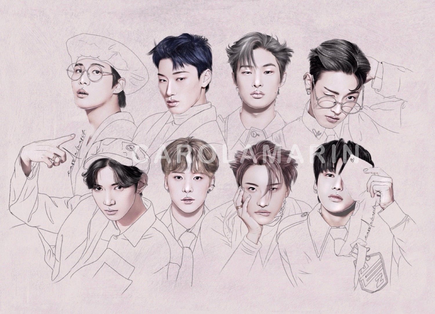 ATEEZ Fanart Print | Kpop Art, Atiny - Etsy