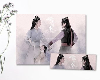 Marcapáginas & Print THE UNTAMED Lámina A5 | Mo Dao Zu Shi | WangXian | fanart, Wei Wuxian, Lan Zhan