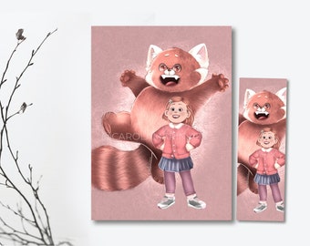 Turning Red A5 polaroidkaart met Disney-print | Pixar Mei Mei | Lámina fanart