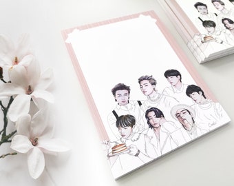 BTS Butter notepad A6 / memopad / bloc de notas BTS / notepads / notas / notebook / kpop / butter