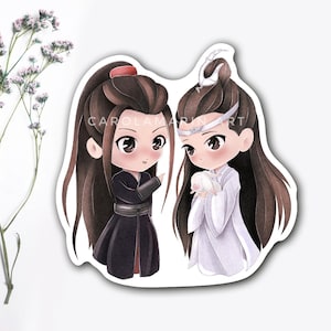 Naklejka Nieokiełznana | Mo Dao Zu Shi | Druk artystyczny WangXian | fanart, Wei Wuxian, Lan Zhan, Jiang Cheng, Lan Xichen