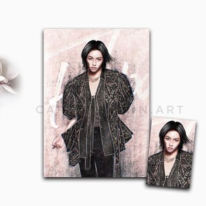 Stray Kids Felix Esquire Coreia Impressão e cartão de fotos | Fique, fanart, kpop, skz, kpop, fique, Lee Yongbok