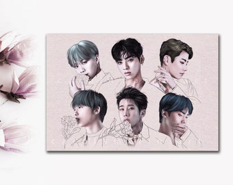 Astro Blue Flame PRINT A5 | Aroha, Fanart, Kpop, Jinjin, MJ, Cha