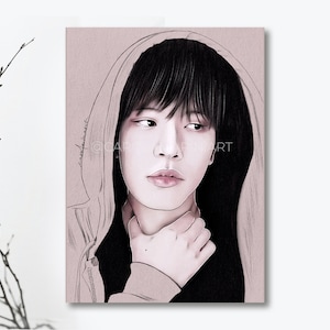 Stray Kids Seungmin PRINT A5 | Lámina arte, fanart, kpop, stay, skz