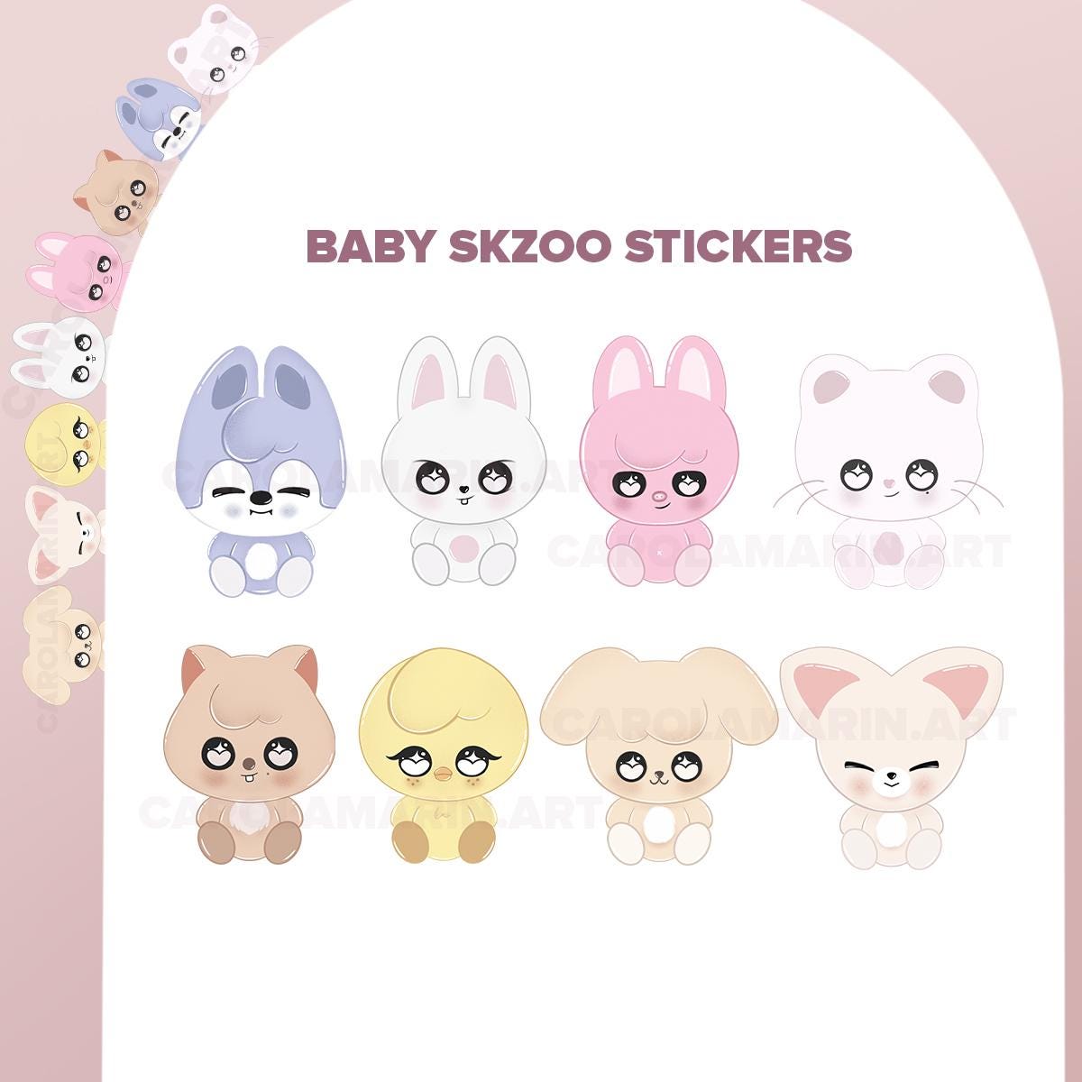 Stray Kids ベビー SKZOO ステッカー、K-POP ファンアート - Etsy 日本