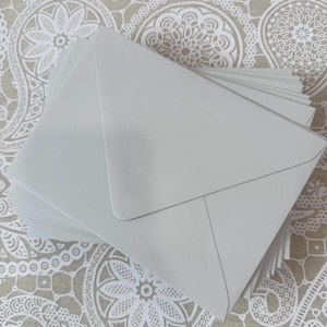 A7 Invitation Envelopes, Pack of 10 Envelopes, Envelope Pack, Premium Blank Envelopes for wedding, birthday, party, SALE, Pale Grey