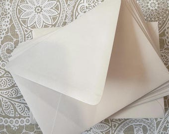 A7 Invitation Envelopes, Pack of 10 Envelopes, Envelope Pack, Premium Blank Envelopes for wedding, birthday, party, SALE, Chardonnay, Lined