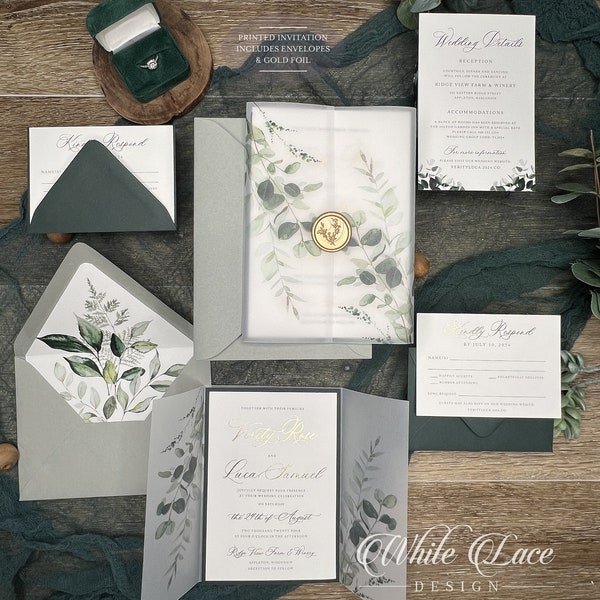 Wedding Invitation Accessories Etsy