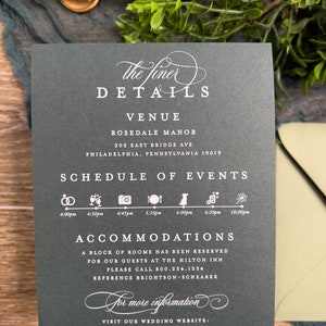 Sequoia Tree Wedding Invitation Suite: Green Forest, Vellum Jacket afbeelding 5