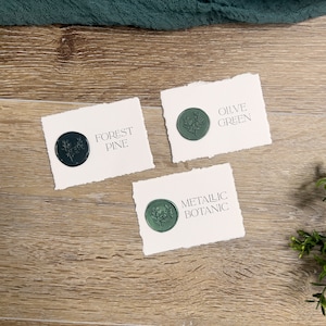 Eucalyptus Botanical Wax Seal Stickers: Premade Self Adhesive Seals image 7