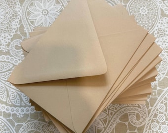 A7 Sand Envelopes - 10 Pack - Wedding Invitation Envelopes