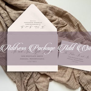 Black and White Wedding Invitation: Floral Vellum, Minimalist Design image 10