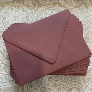 A7 Invitation Envelopes, Pack of 10 Envelopes, Envelope Pack, Premium Blank Envelopes for wedding, birthday, party, SALE, Rosebud
