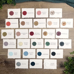 WAX Seal Add-On, Premade Wax Seal Only set, Self Adhesive wax seal with sticker, Eucalyptus Botanical wax seal design,