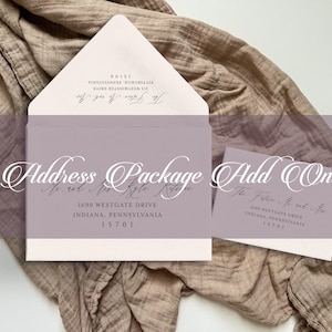 Envelope Address Printing, Add-On, Envelope Printing, Return Address, Guest Address Printing