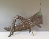 Copper Grasshopper Weathervane - Weather Vane Topper - American Folk Art - Hand Made Metal Insect - Giant Copper Bug