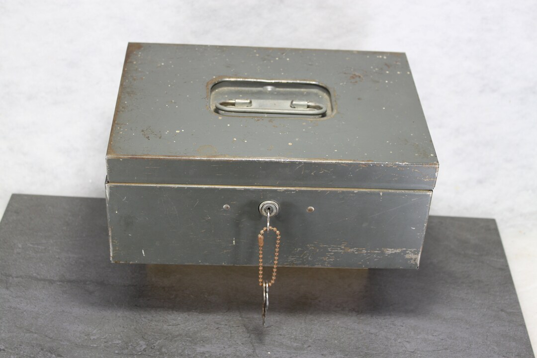 Metal Strong Box 40's With 3 Keys Etsy