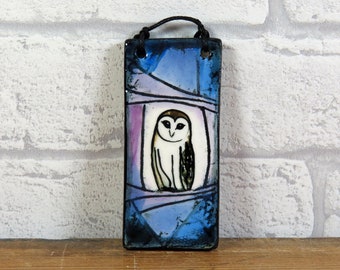 Small Owl Hanging Tile