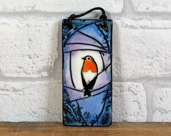 Small Robin Hanging Tile