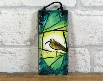 Small Curlew Hanging Tile