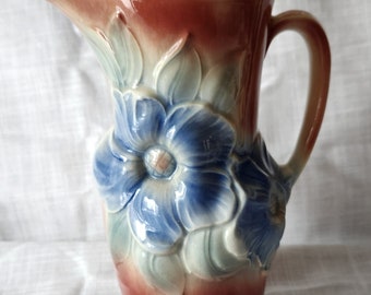 Vintage Royal Copley Floral Beauty Pitcher from the Carson Collection