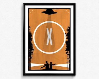 X-Files Poster/Print - I Want To Believe Poster/Print - xfiles, x files, Mulder & Scully, Fox Mulder Print, Dana Scully, CtrlAltGeek