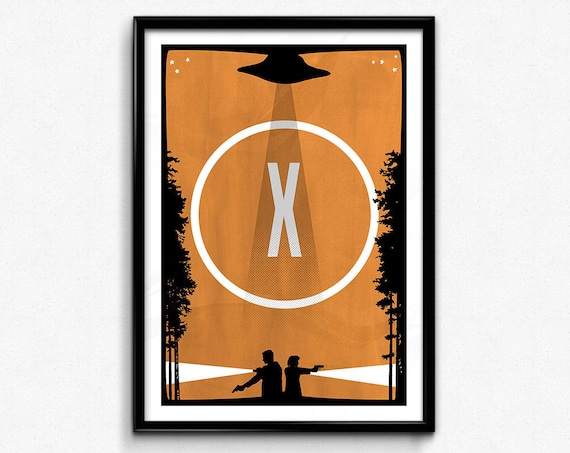 X-Files Poster - I Want To Believe, Mulder and Scully Art Print