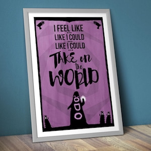 Day of The Tentacle Poster/Print [DL] - Take on The World Poster/Print - Purple Tentacle, DoTT, Lucasarts, Video Game Art, CtrlAltGeek