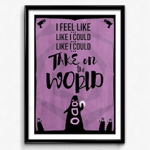 Day of The Tentacle Poster/Print - DoTT, Purple Tentacle, Mr Tentacle Guy, Take on The World, Lucasarts, Video Game Art, CtrlAltGeek