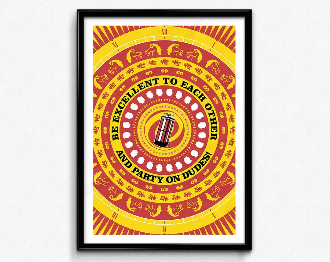 Bill & Ted Poster/print - Be Excellent to Each Other Poster/print ...