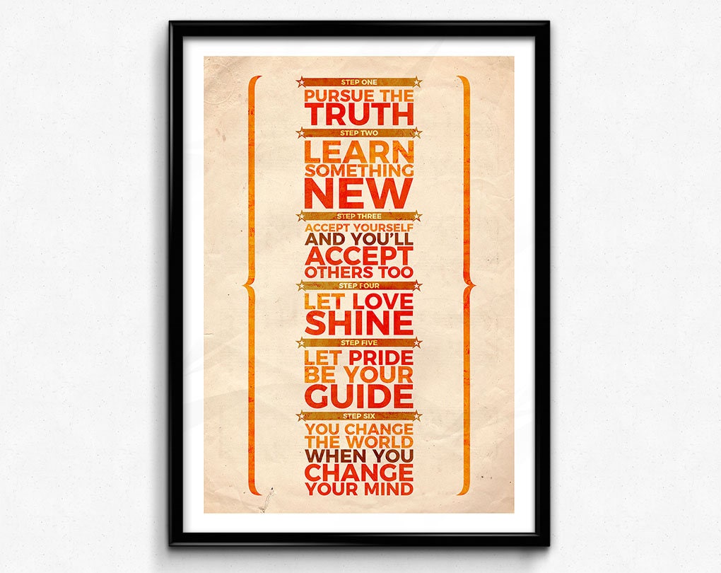 Kinky Boots Quote Poster/Print 6 Steps Poster/Print Etsy