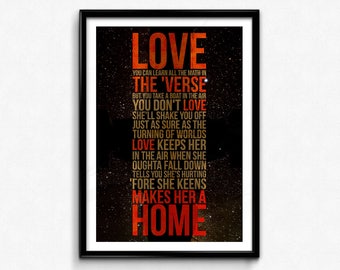 Firefly Quote Poster/Print (Dark) -Serenity, Love Quote, Browncoats, Malcolm Reynolds, Stay Shiny, Love Keeps Her In The Air, CtrlAltGeek