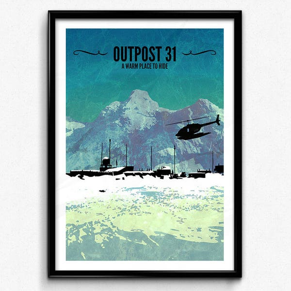 The Thing Travel Poster/Print - Outpost 31 Poster/Print - The Thing John Carpenter, Kurt Russell, Horror Print, Scifi Print, CtrlAltGeek
