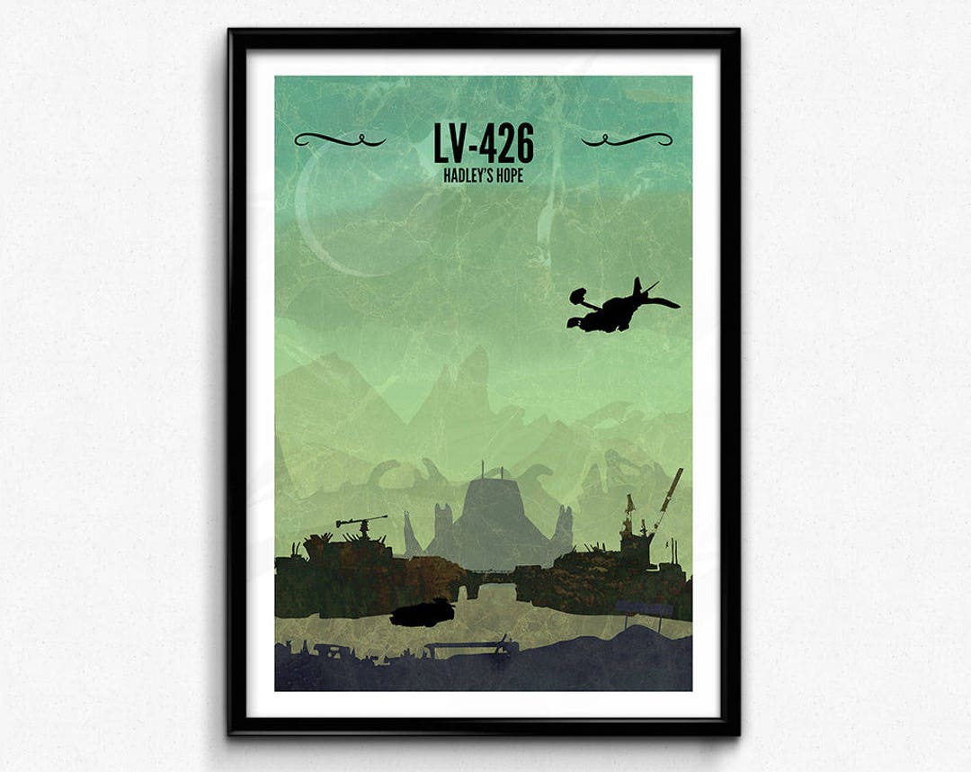 Alien Travel Poster/print LV426 Poster/print Hadley's Hope, Ripley, Xenomorph, HR Giger, James