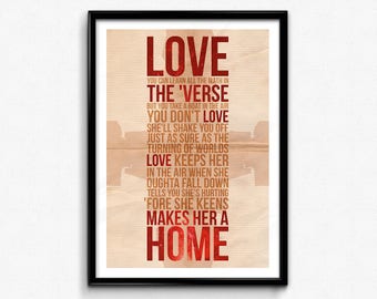 Firefly Serenity Quote Art Print - Love Keeps Her in the Air