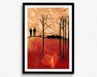 Supernatural Poster/Print -  Sam & Dean Poster/Print - My Wayward Son, The Winchesters, Sam Winchester, Dean Winchester, CtrlAltGeek