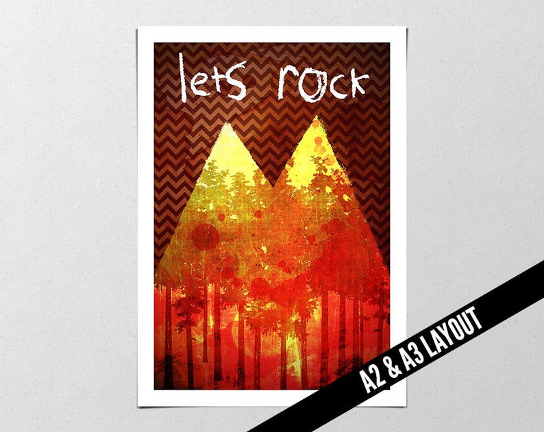 Twin Peaks Poster/print Let's Rock Poster/print David - Etsy