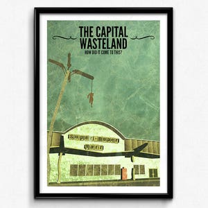 Fallout 3 reisposter/afdruk - Capital Wasteland poster/afdruk - videogamekunst, gamerprint, Fallout-kunst, gamedecor, CtrlAtlGeek