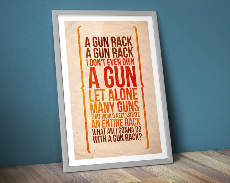 Wayne's World Quote Poster/print A Gun Rack Etsy