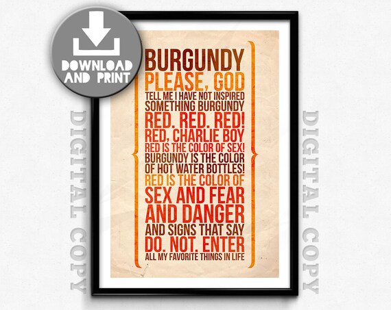 Kinky Boots PosterPrint Red Charlie Kinky Boots Quote PosterPrint Red