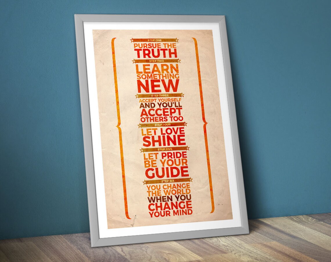 Kinky Boots Quote Poster/Print 6 Steps Poster/Print Etsy